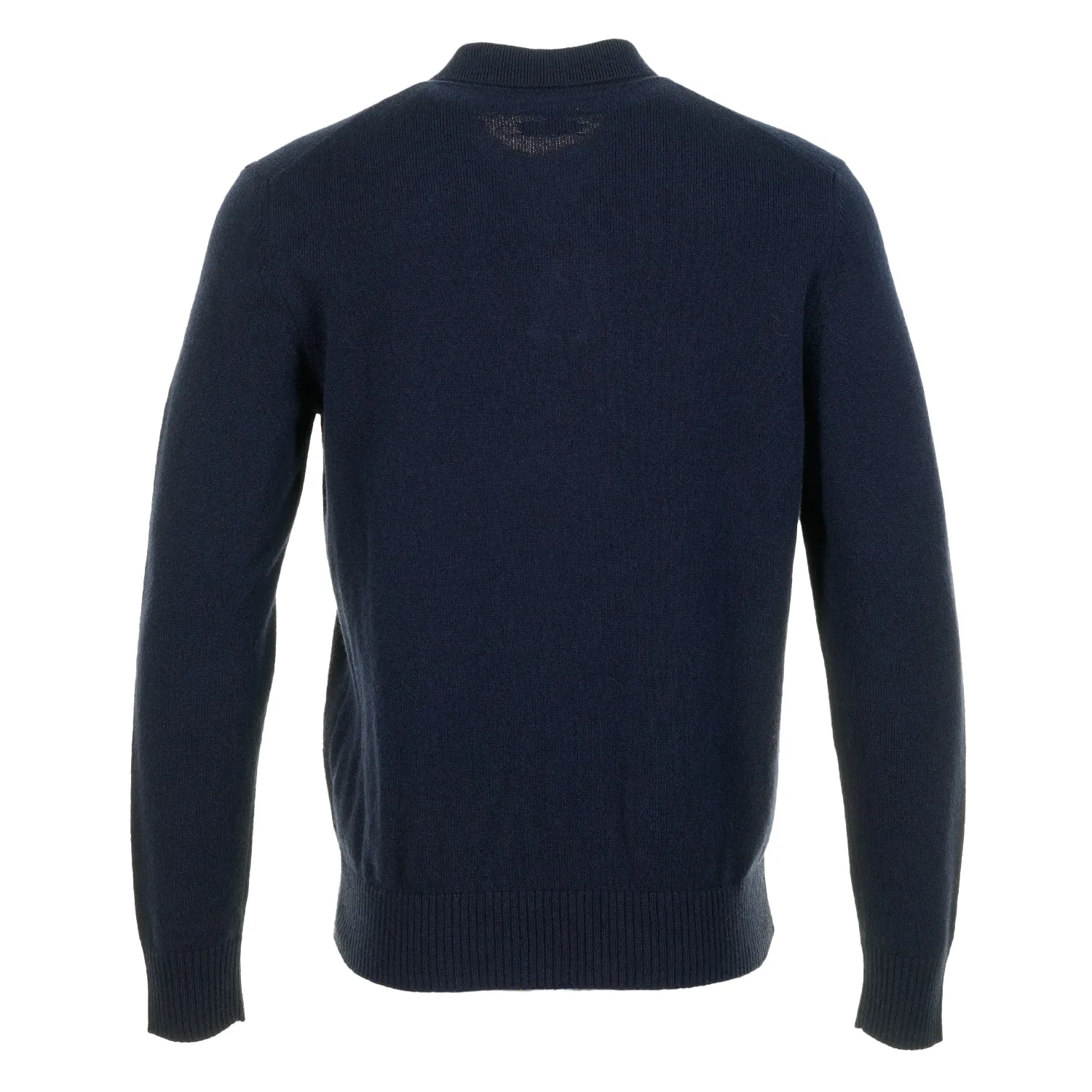 Norse Standard Merino Lambswool Long Sleeve Polo Navy sold by RAGAZZI product image thumbnail 2