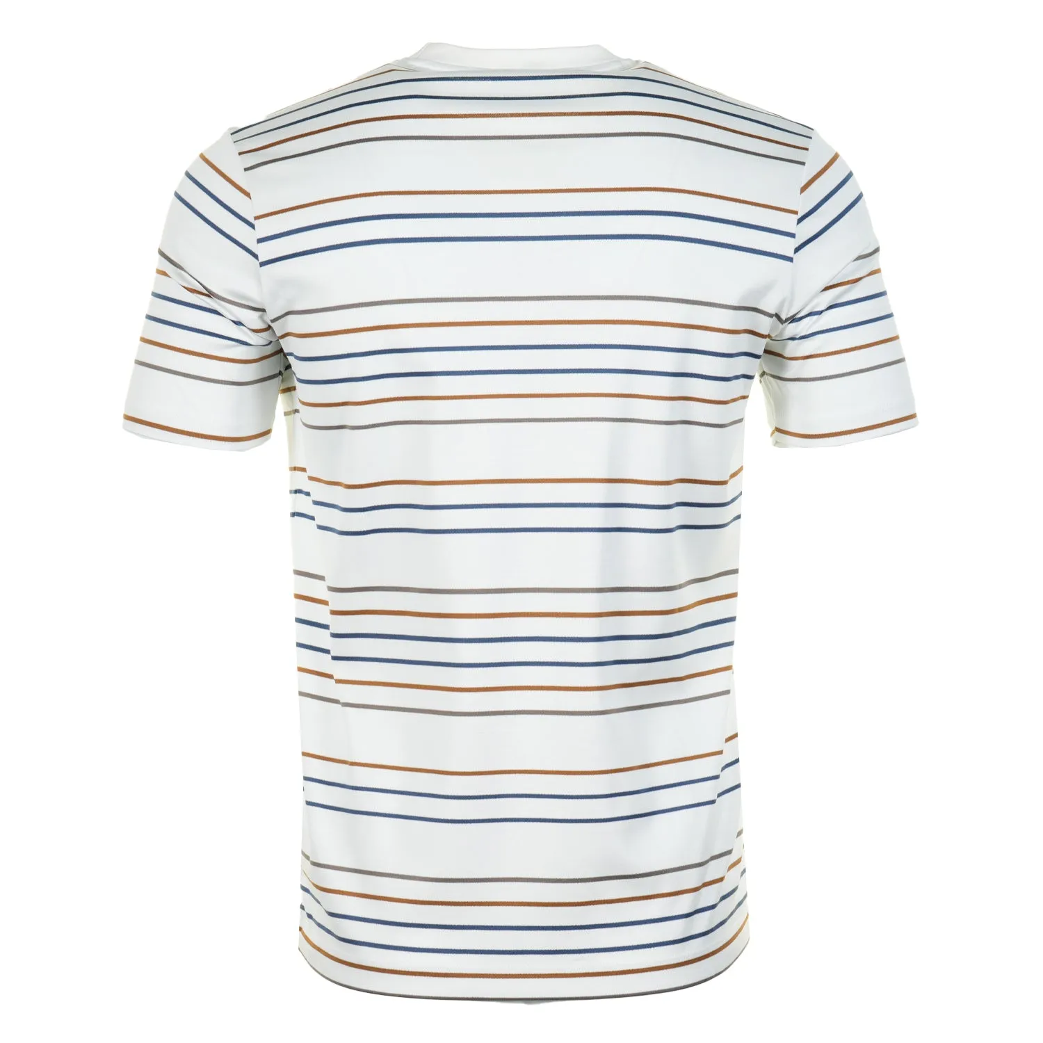 Short Sleeve Aqua Touch Cotton Striped T Shirt White sold by RAGAZZI product image thumbnail 2