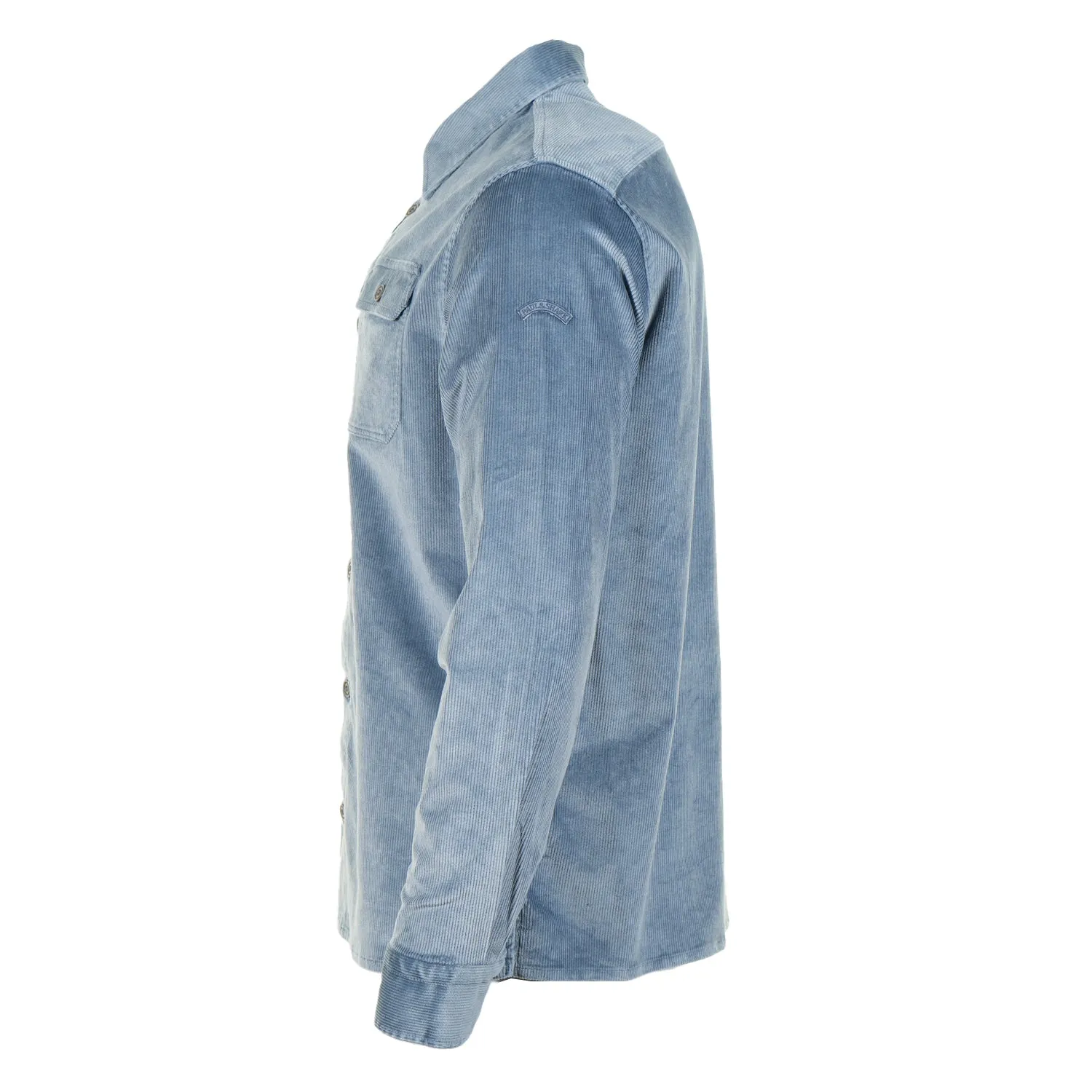 Long Sleeve Corduroy Overshirt Flint Blue sold by RAGAZZI product image thumbnail 3