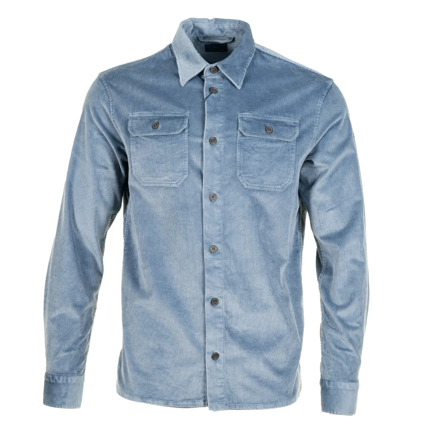 Long Sleeve Corduroy Overshirt Flint Blue sold by RAGAZZI