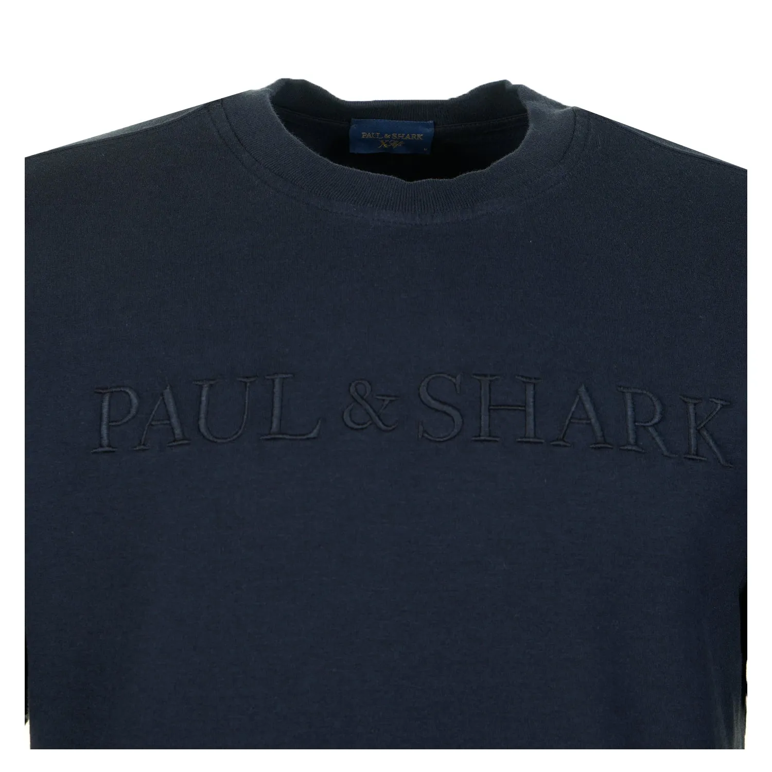 Knitted Cotton Lyocell Embroidered Sweatshirt Navy sold by RAGAZZI product image thumbnail 3