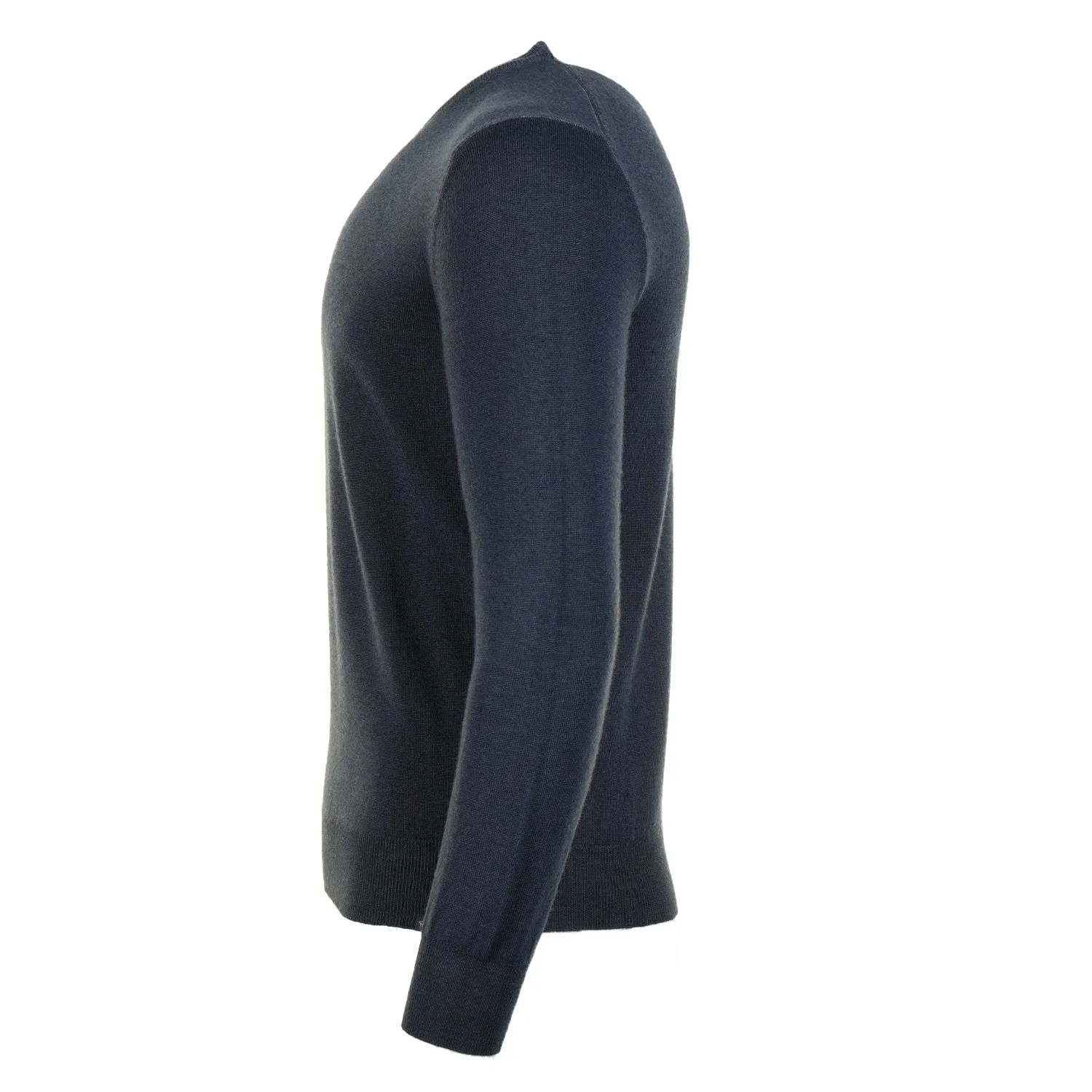 Lambswool Knitted Sweatshirt Navy sold by RAGAZZI product image thumbnail 3