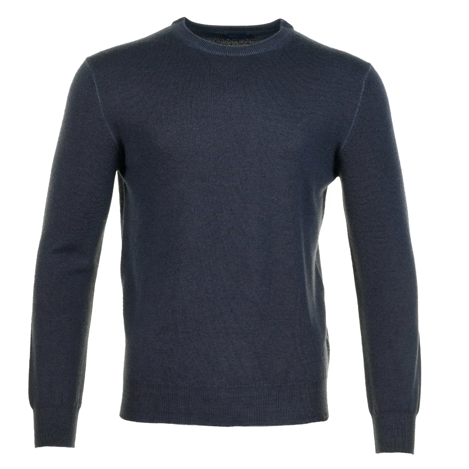 Lambswool Knitted Sweatshirt Navy sold by RAGAZZI