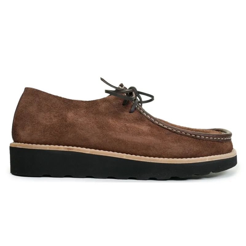 Zardus Santos Suede Shoe Dark Brown sold by RAGAZZI