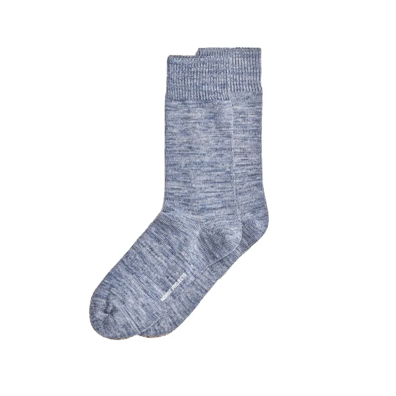 Bjarki Heavy Cotton Twist Sock Estate Blue sold by RAGAZZI