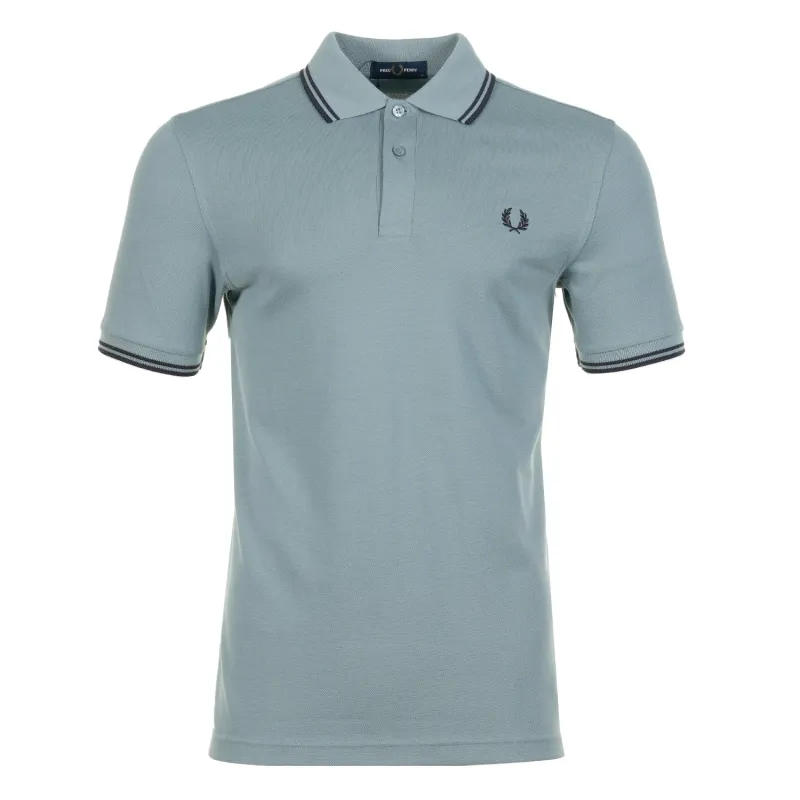 Short Sleeve Twin Tipped Polo Shirt Stockport Blue Navy sold by RAGAZZI