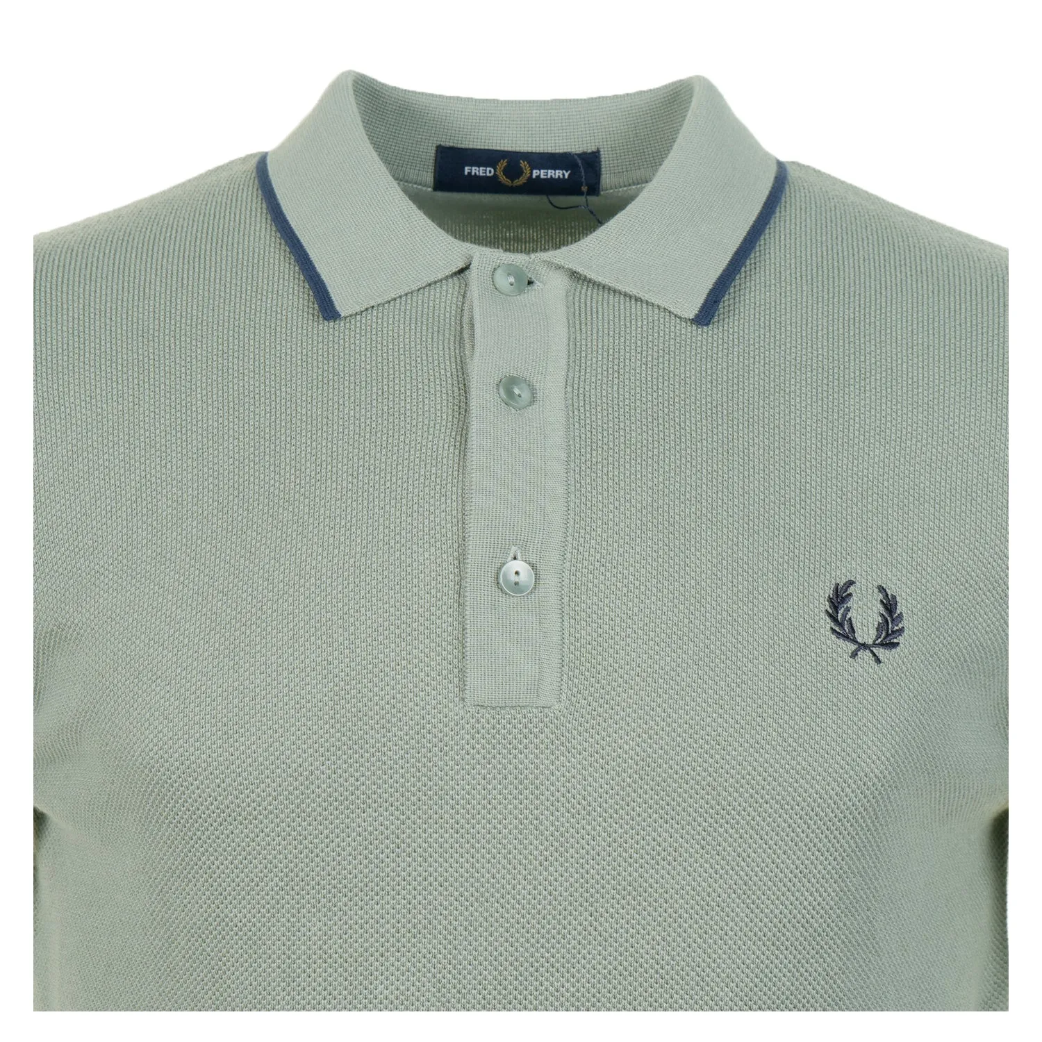 Short Sleeve Pique Stitch Knitted Polo Shirt Bayleaf sold by RAGAZZI product image thumbnail 3