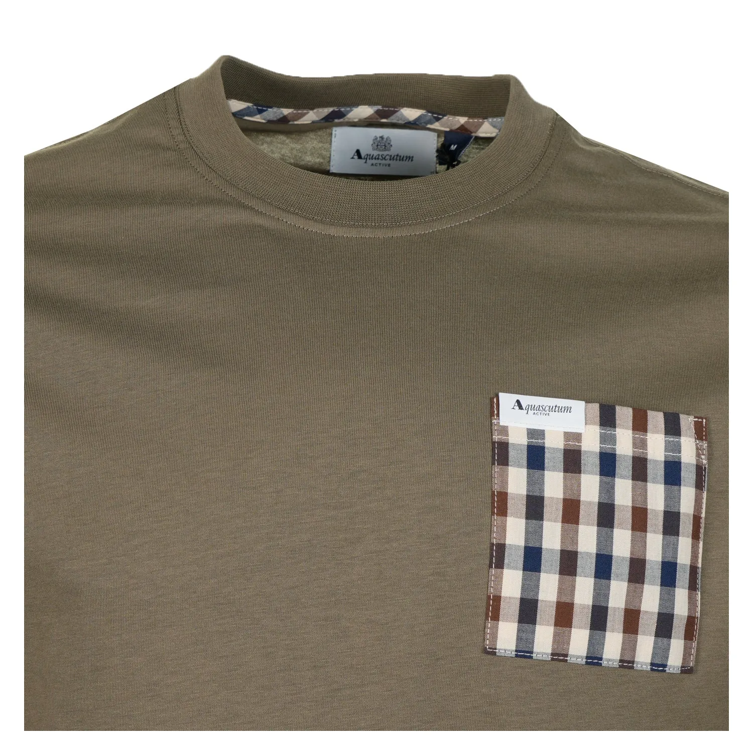 Active Club Check Pocket T Shirt Army sold by RAGAZZI product image thumbnail 3