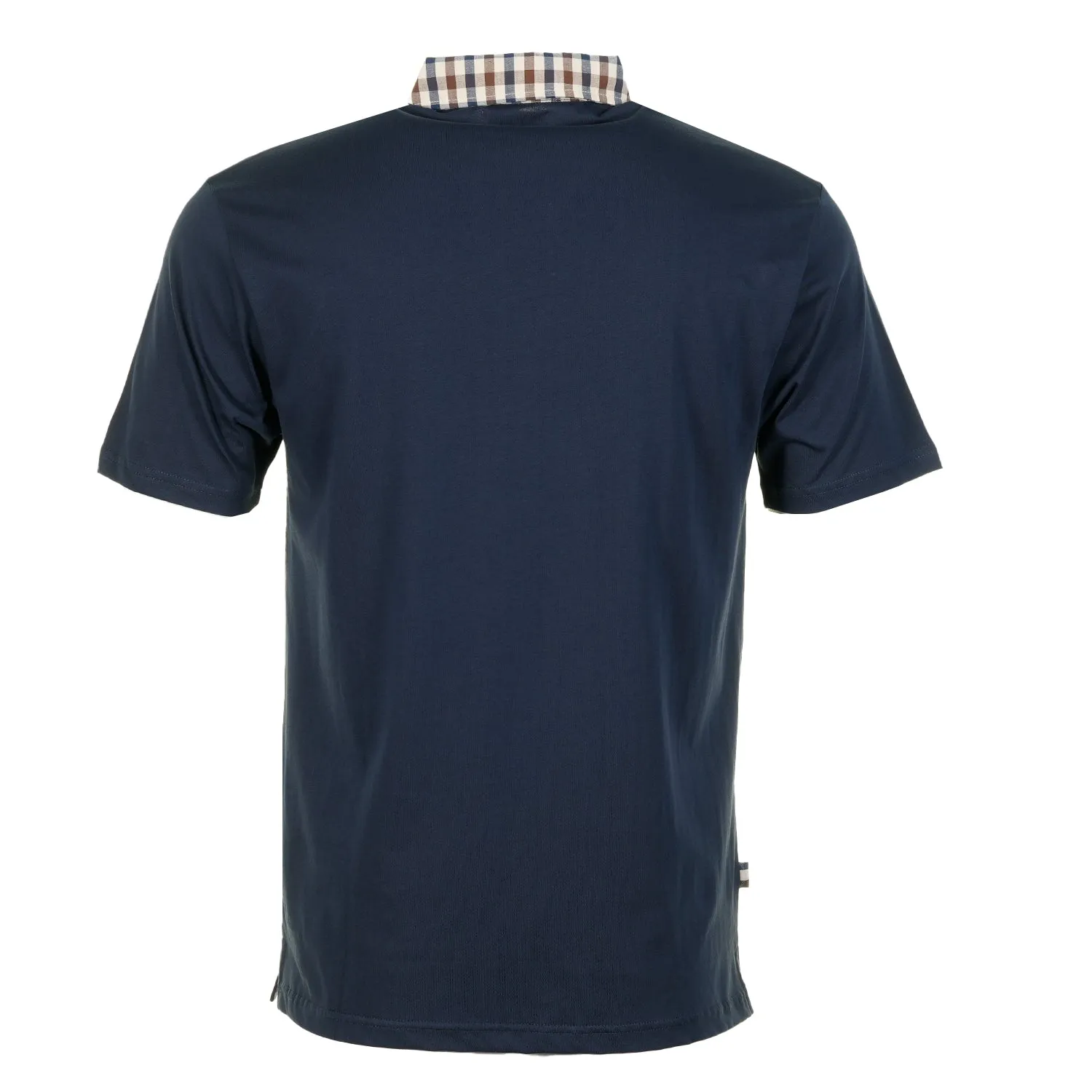 Short Sleeve Club Check Collar Polo Navy sold by RAGAZZI product image thumbnail 2
