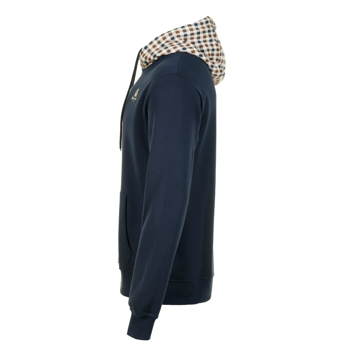 Active Club Check Iconic Hoodie Fleece Navy sold by RAGAZZI product image thumbnail 3