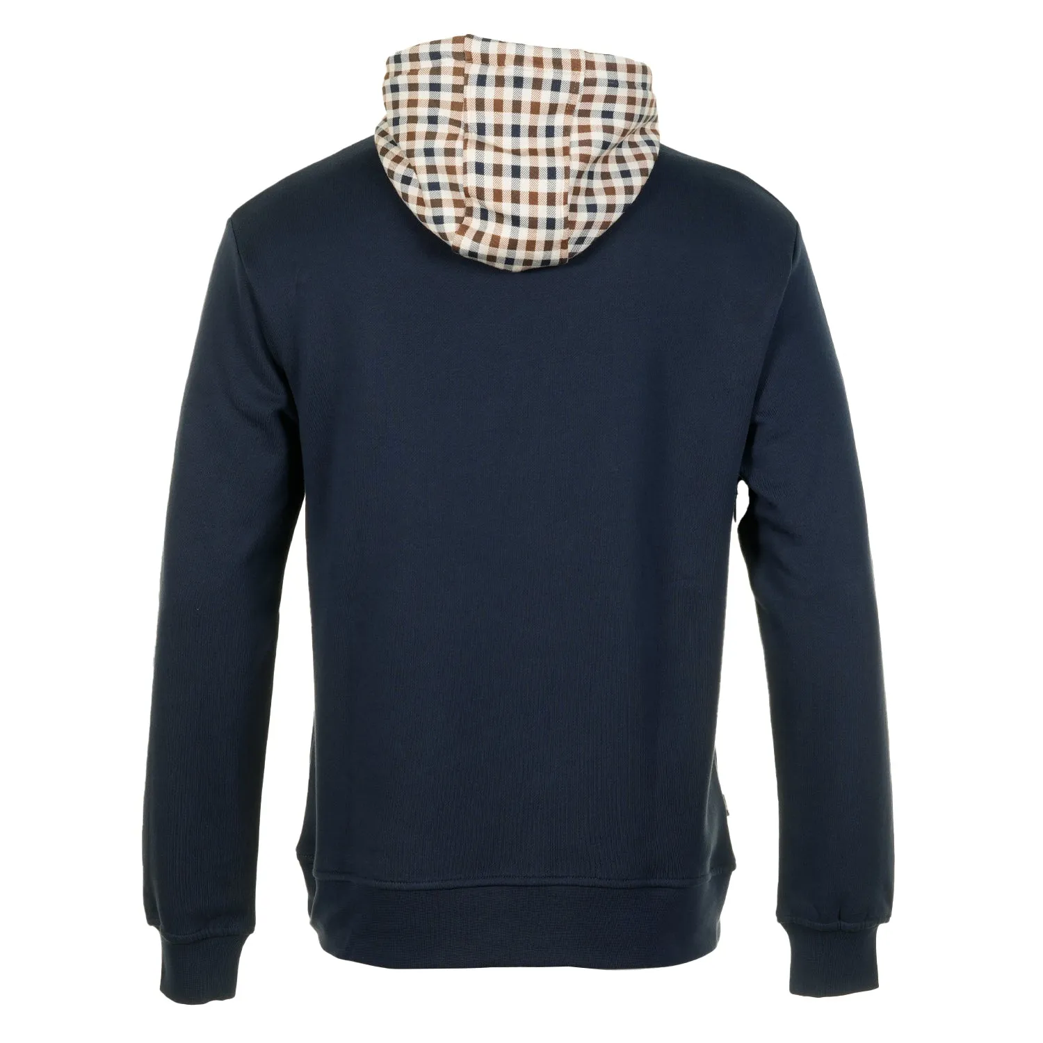 Active Club Check Iconic Hoodie Fleece Navy sold by RAGAZZI product image thumbnail 2