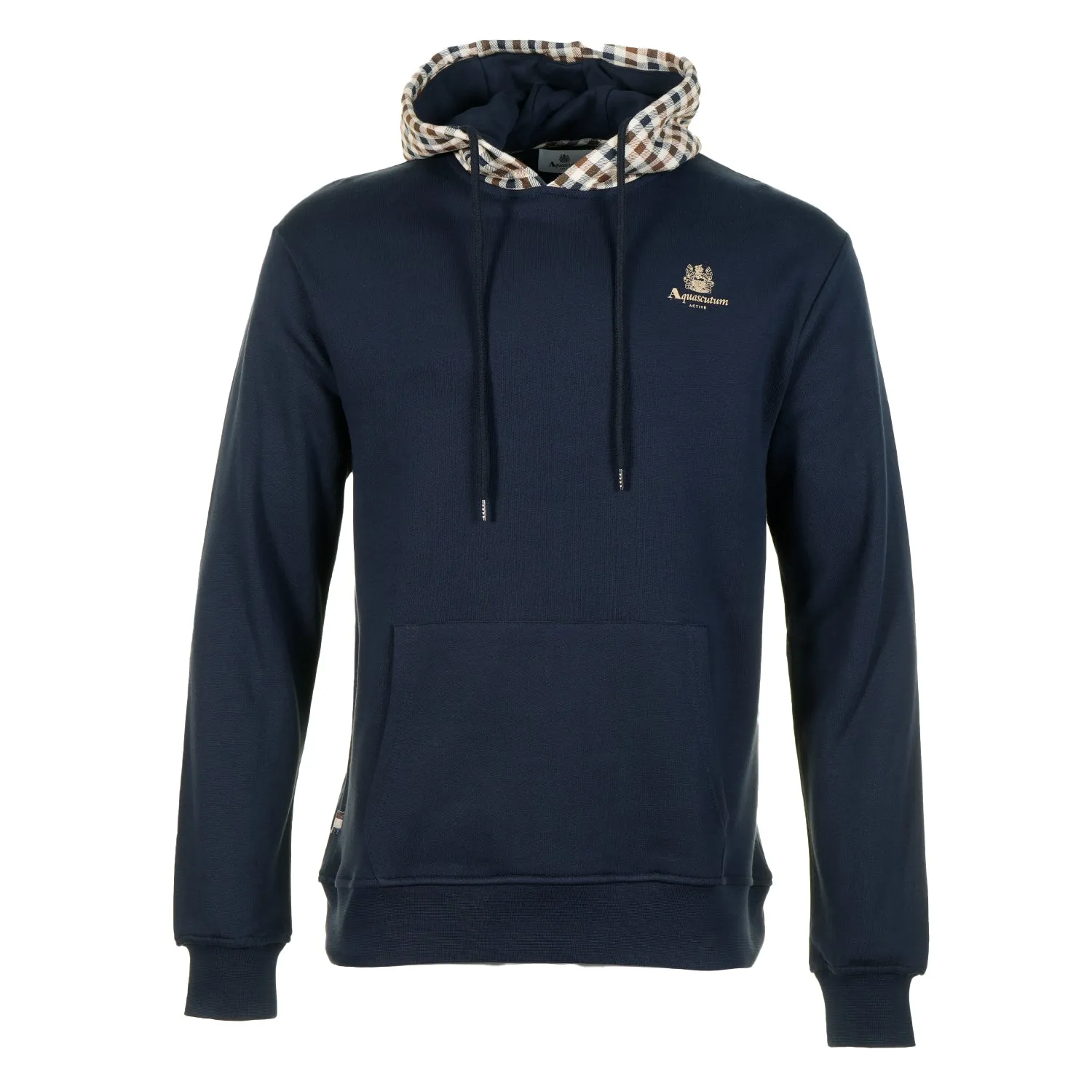 Active Club Check Iconic Hoodie Fleece Navy sold by RAGAZZI