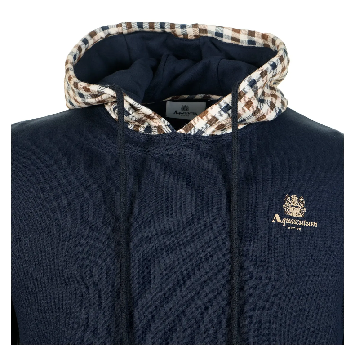 Active Club Check Iconic Hoodie Fleece Navy sold by RAGAZZI product image thumbnail 4