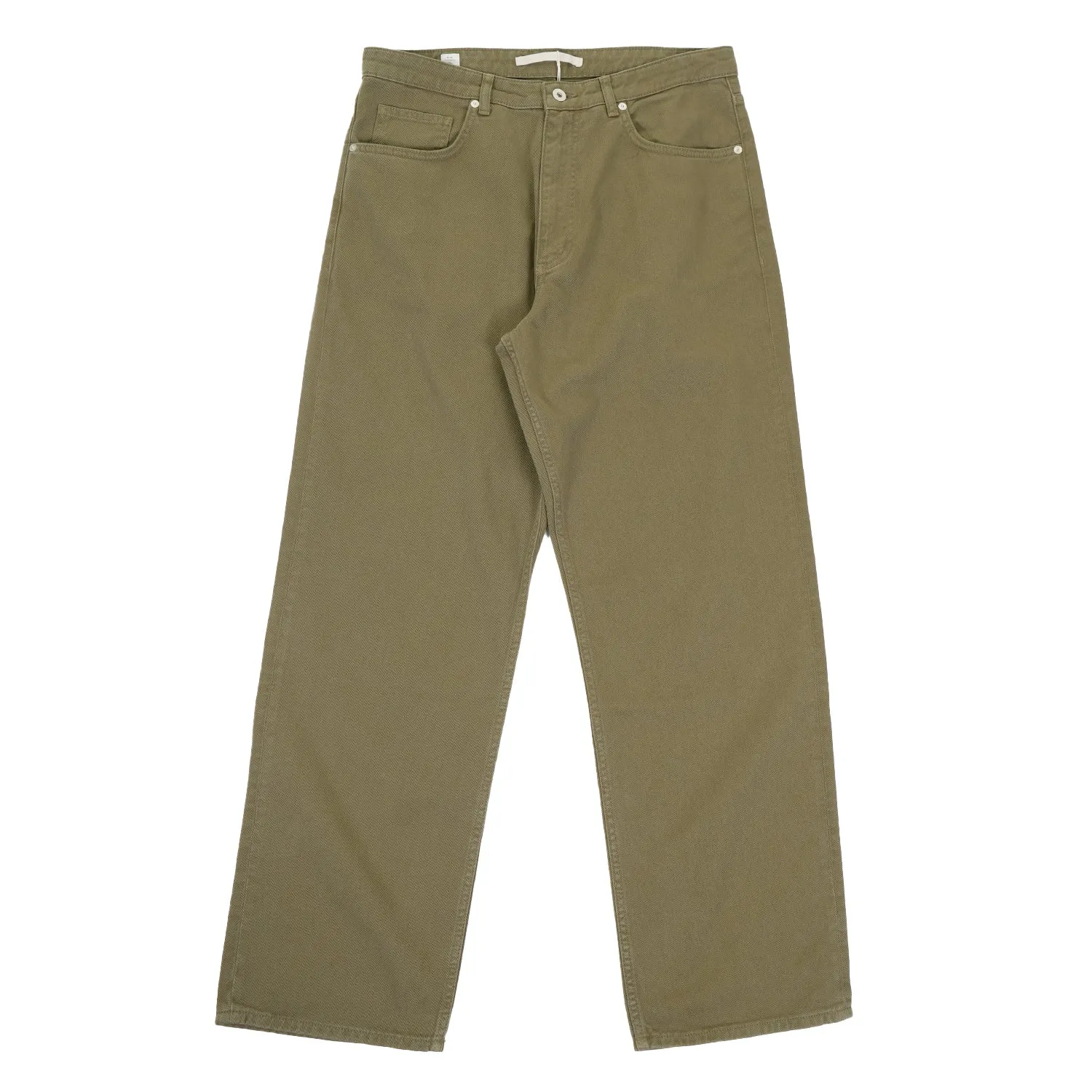 Mogens Relaxed 5 Pocket Heavy Twill Olive Night sold by RAGAZZI