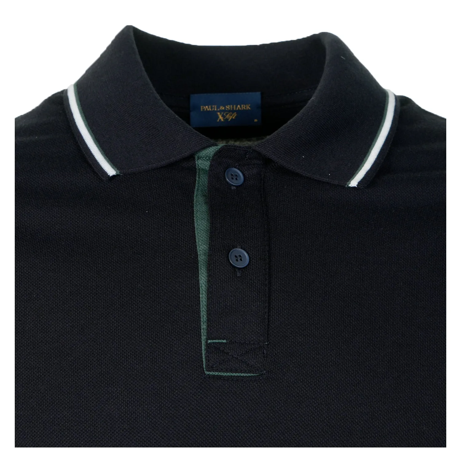 Short Sleeve XSoft Tipped Polo Shirt Navy sold by RAGAZZI product image thumbnail 3