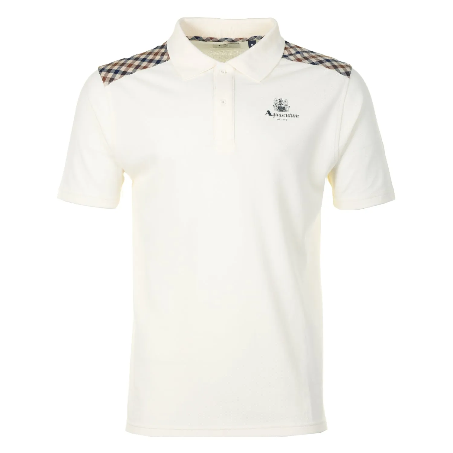 Short Sleeve Stripes Pique Polo Shirt Old White sold by RAGAZZI