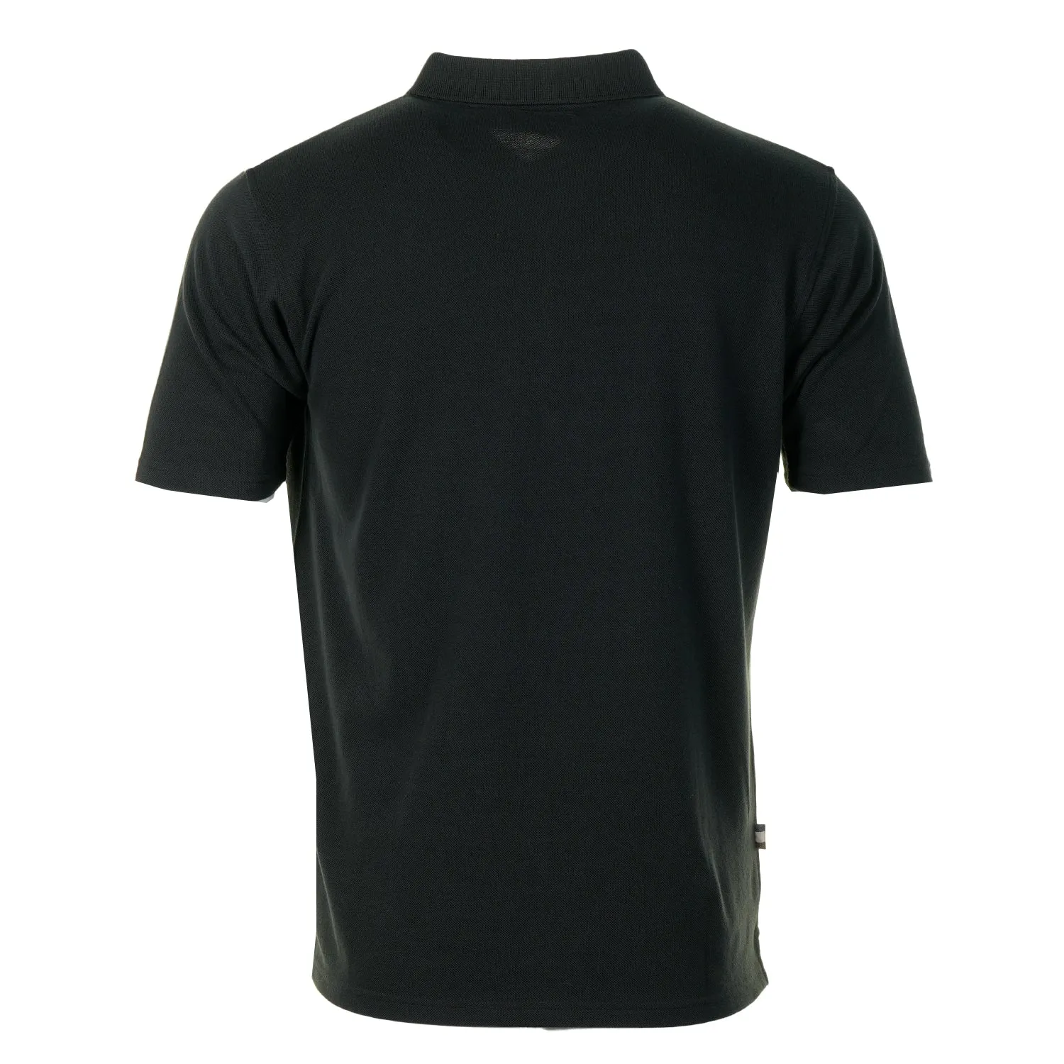 Short Sleeve Stripes Pique Polo Shirt Black sold by RAGAZZI product image thumbnail 2
