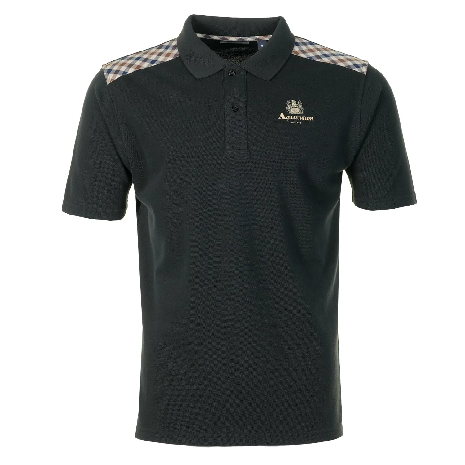Short Sleeve Stripes Pique Polo Shirt Black sold by RAGAZZI