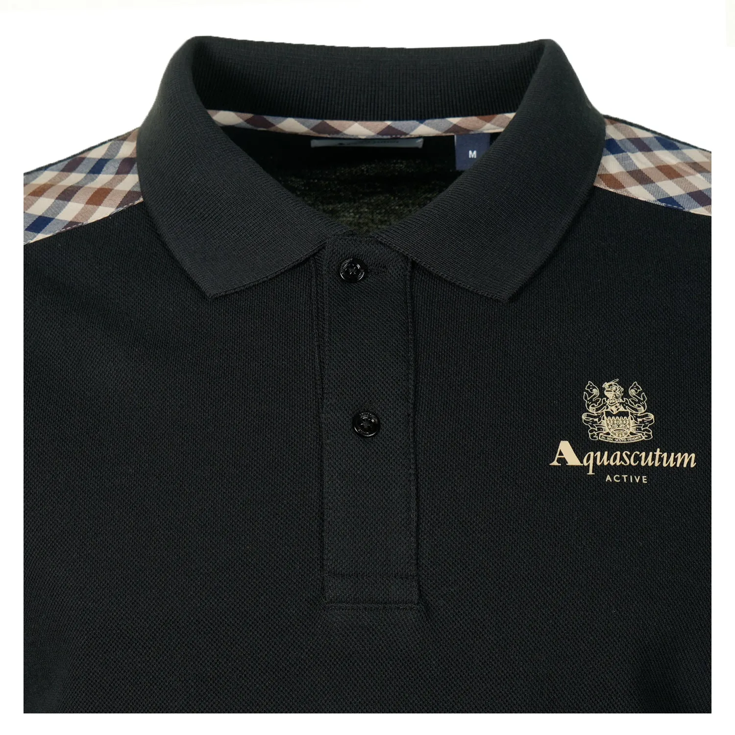 Short Sleeve Stripes Pique Polo Shirt Black sold by RAGAZZI product image thumbnail 3
