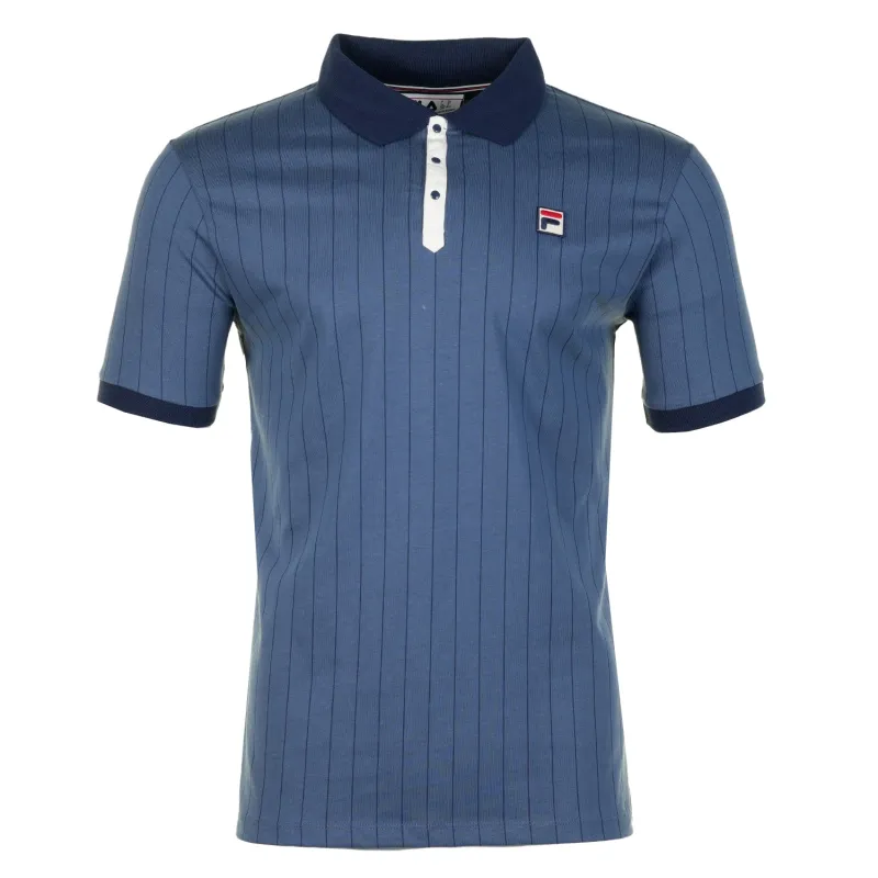 BB1 Classic Vintage Striped Polo Shirt Vintage Indigo Gardenia Navy sold by RAGAZZI