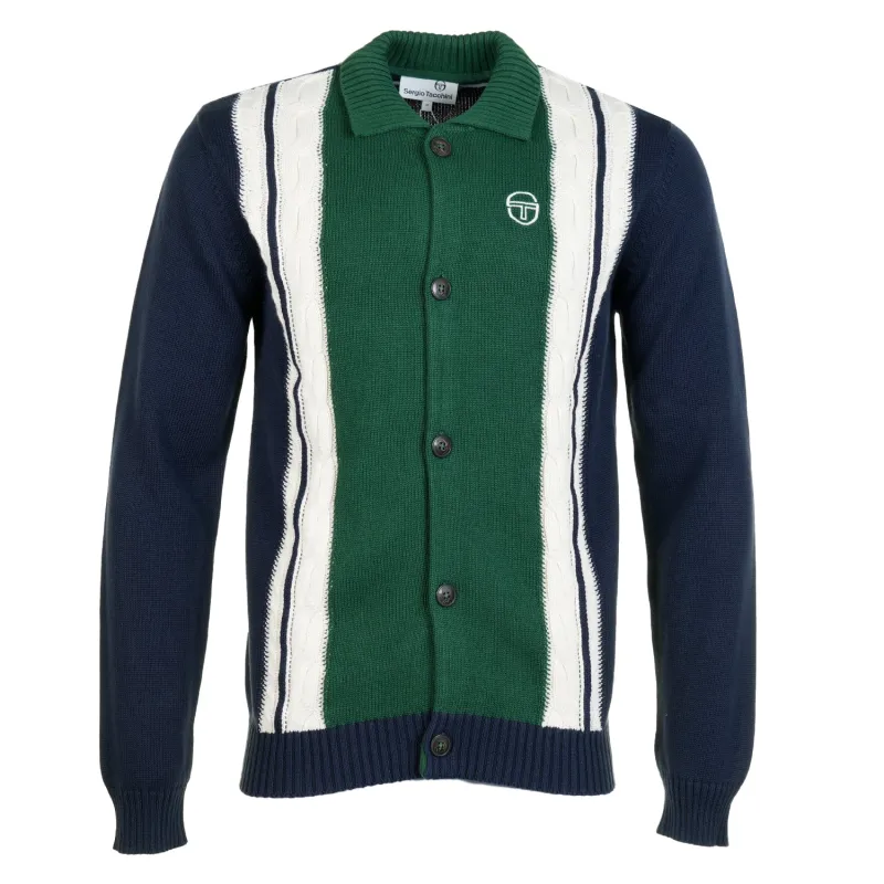 Bruni Knit Cardigan Maritime Blue/ Gardenia/ Eden sold by RAGAZZI