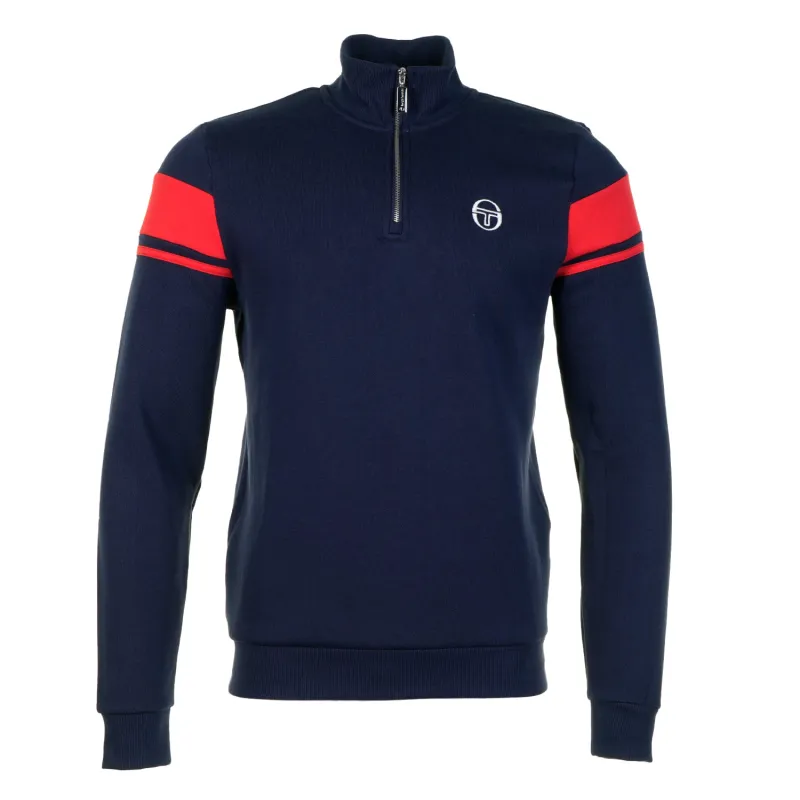 Damarindo Quarter Zip Maritime Blue/ Adrenaline Rush sold by RAGAZZI