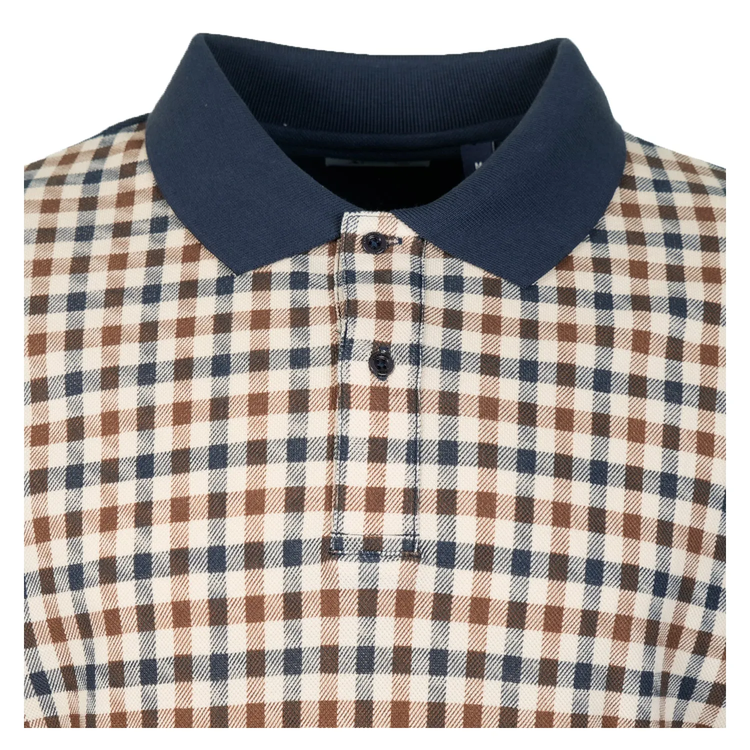 Active Front Check Long Sleeve Polo Shirt sold by RAGAZZI product image thumbnail 3