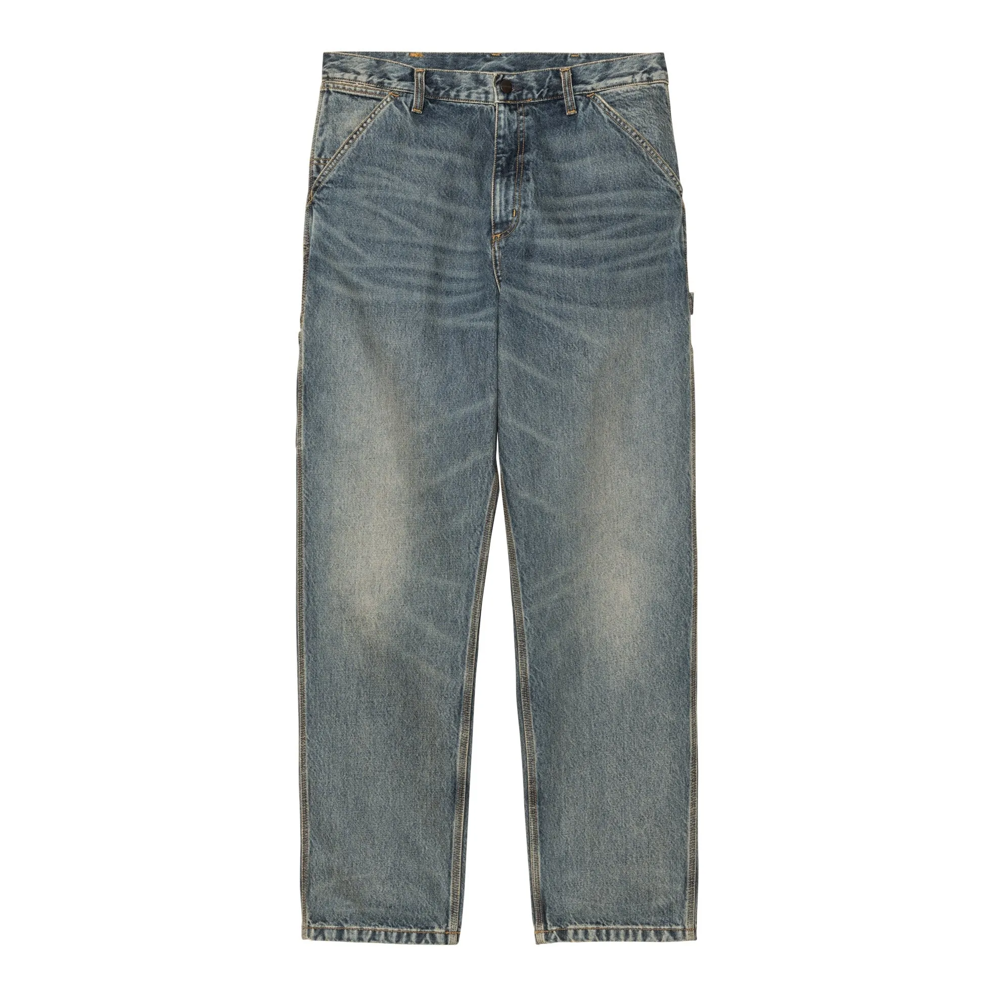 Single Knee Pant Smith Denim Blue Worn Used Wash sold by RAGAZZI product image thumbnail 2