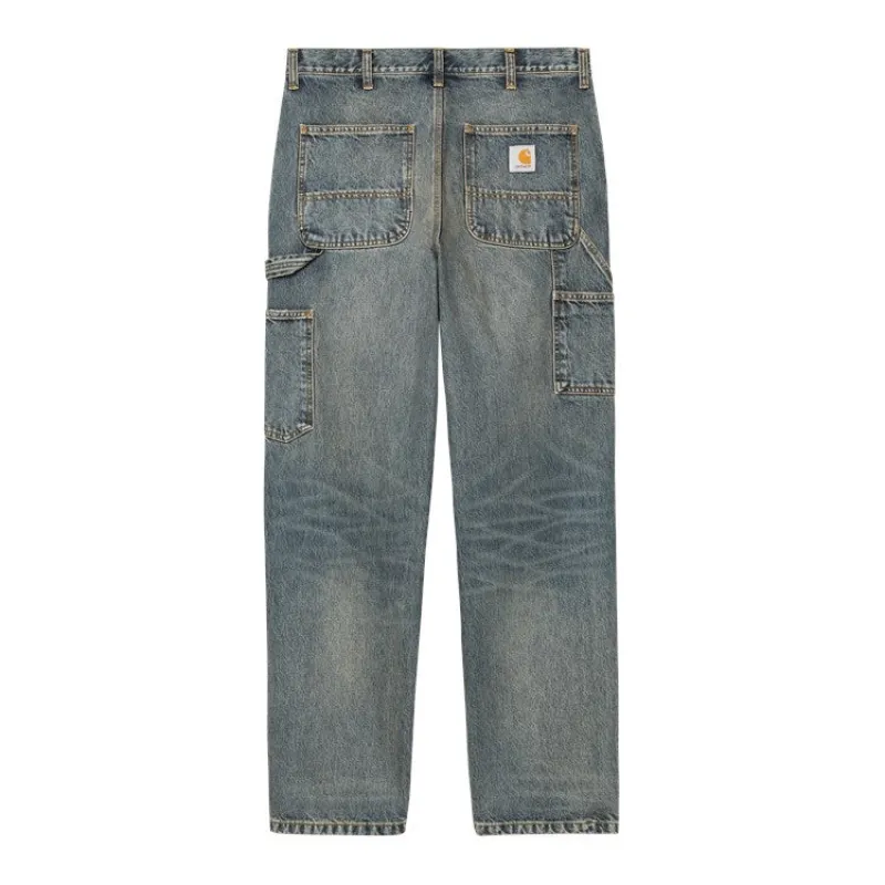 Single Knee Pant Smith Denim Blue Worn Used Wash sold by RAGAZZI