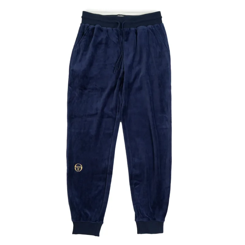 Court Velour Track Pants Maritime Blue Gardenia sold by RAGAZZI