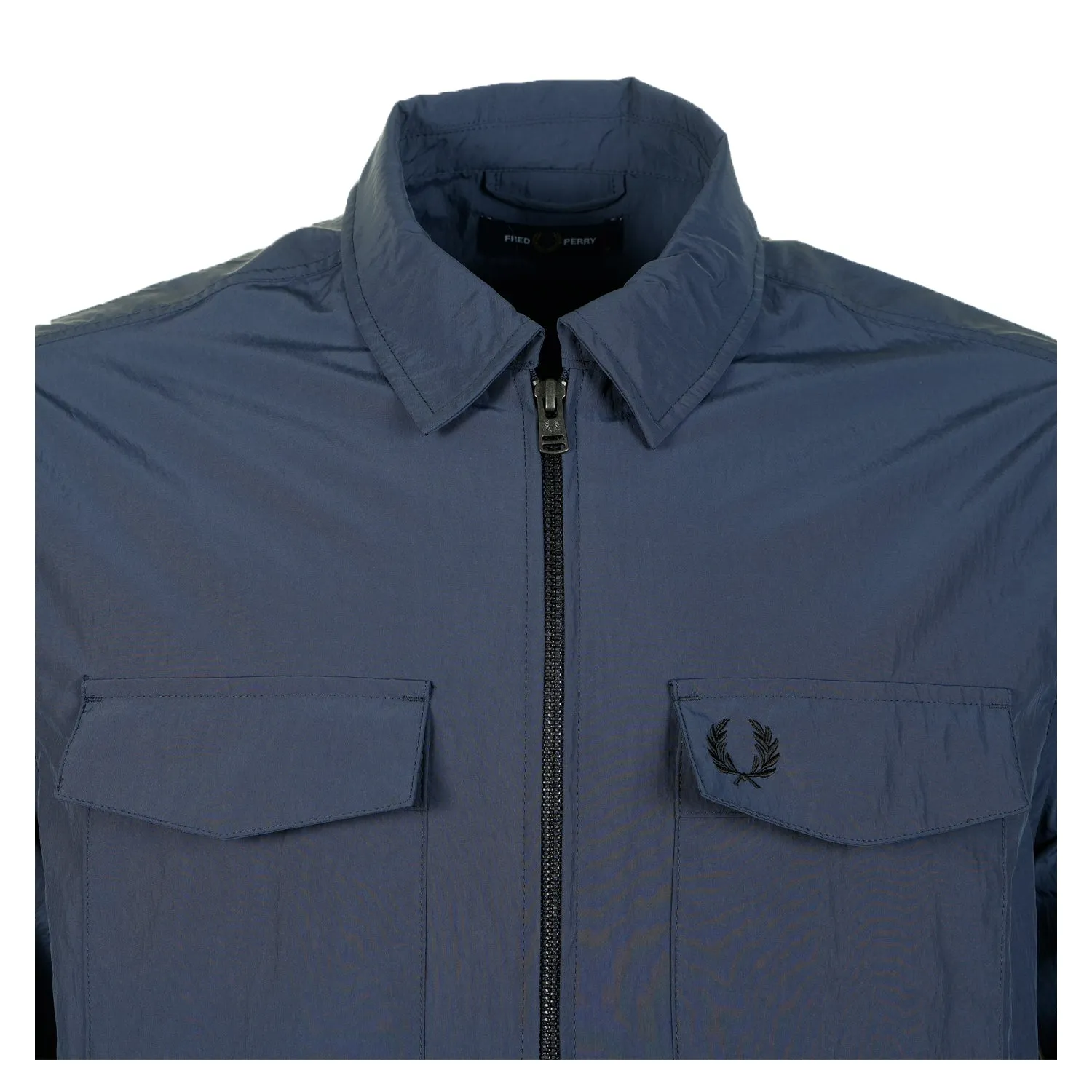 Zip Through Overshirt Dark Airforce sold by RAGAZZI product image thumbnail 3