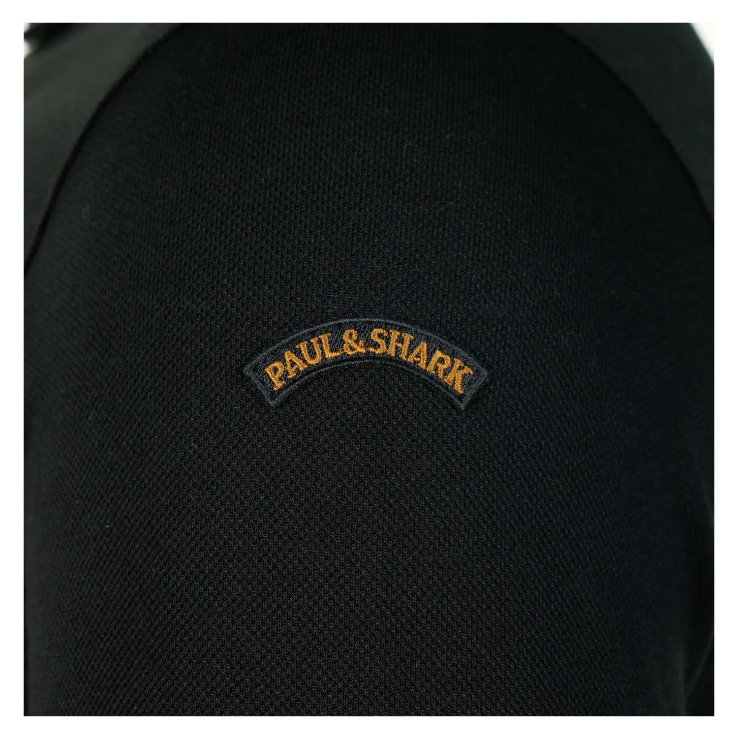 Long Sleeve Tipped Polo Shirt Black sold by RAGAZZI product image thumbnail 4