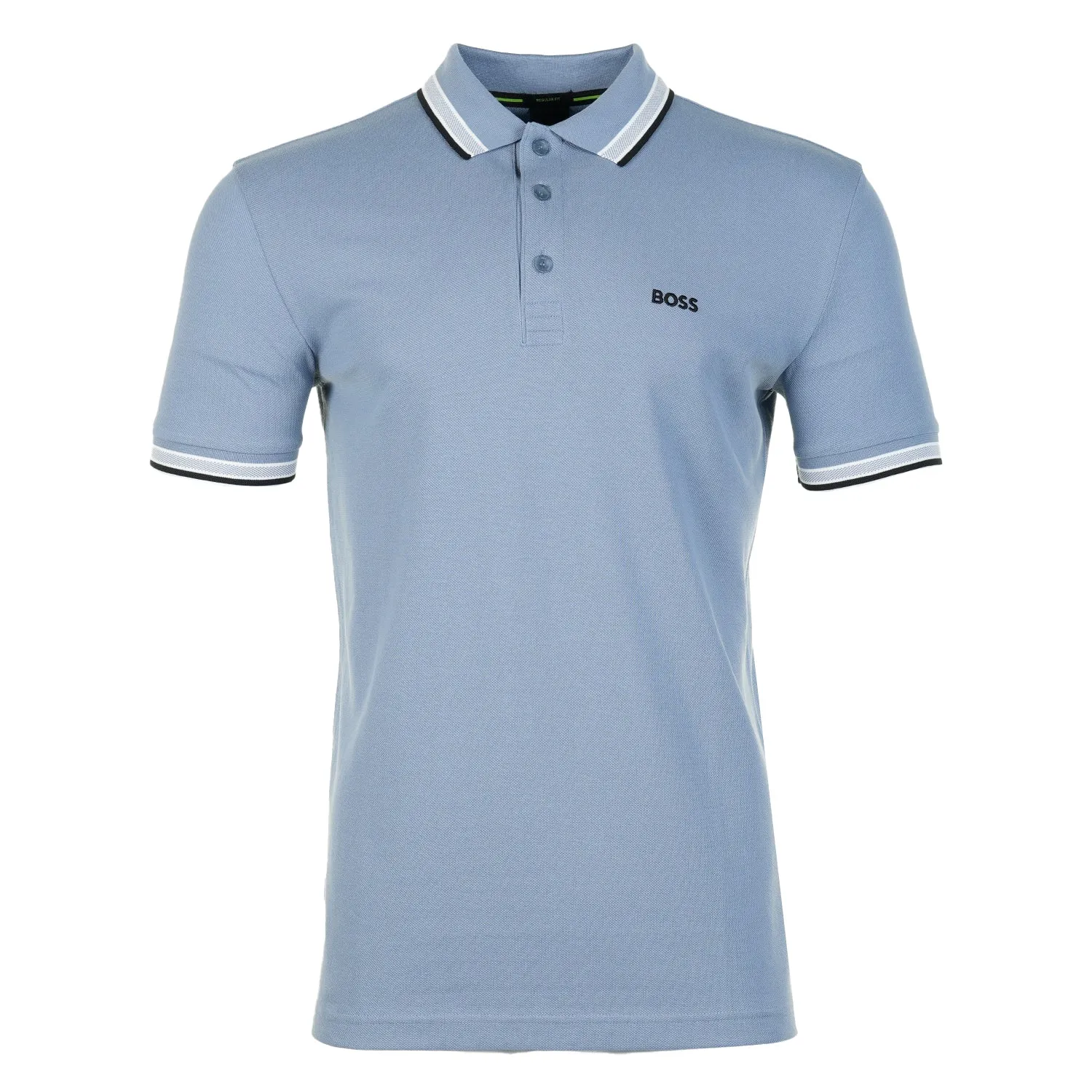 Paddy Short Sleeve Polo Shirt 490 Open Blue sold by RAGAZZI