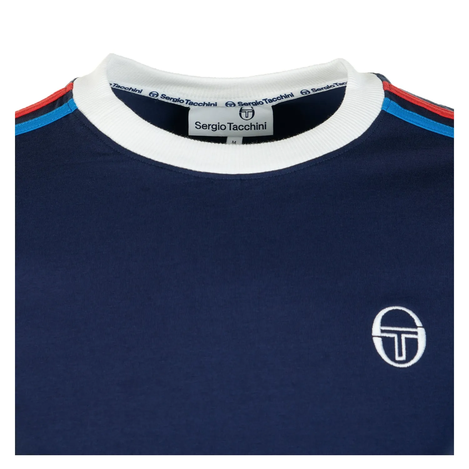 Short Sleeve Triste T Shirt Maritime Blue White sold by RAGAZZI product image thumbnail 3