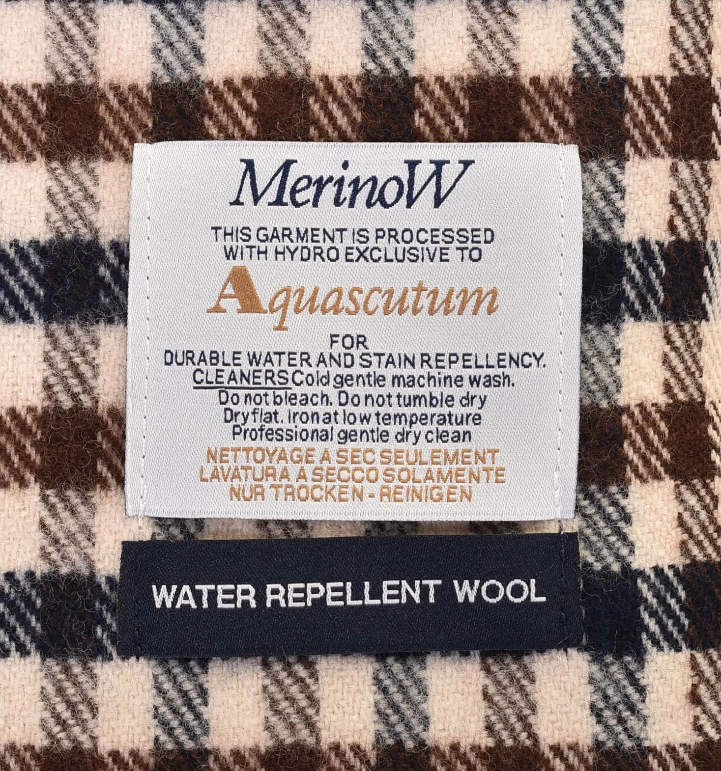 Merino Wool Club Check Scarf sold by RAGAZZI product image thumbnail 2