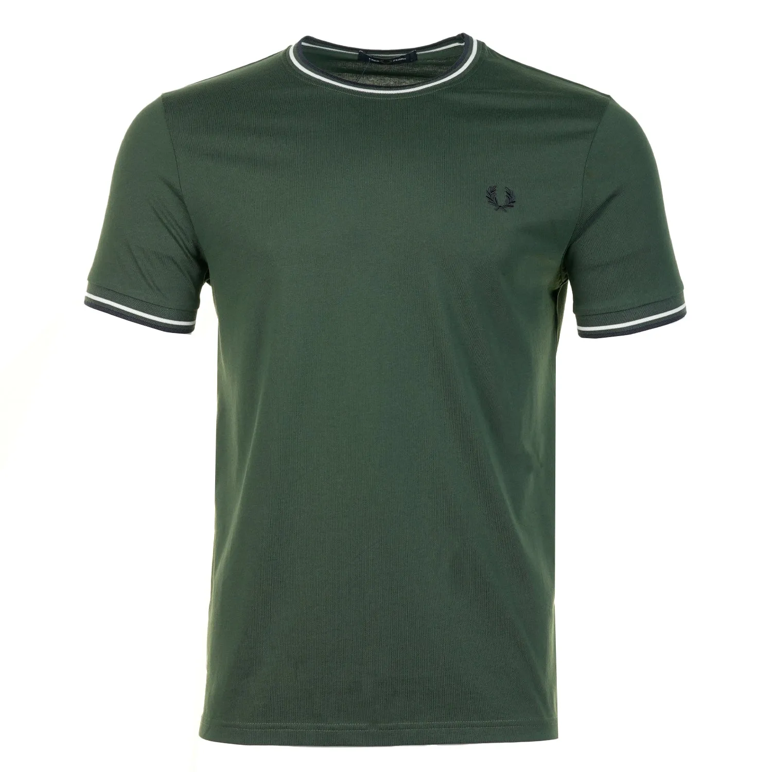 Twin Tipped T Shirt Court Green Snow White Navy sold by RAGAZZI