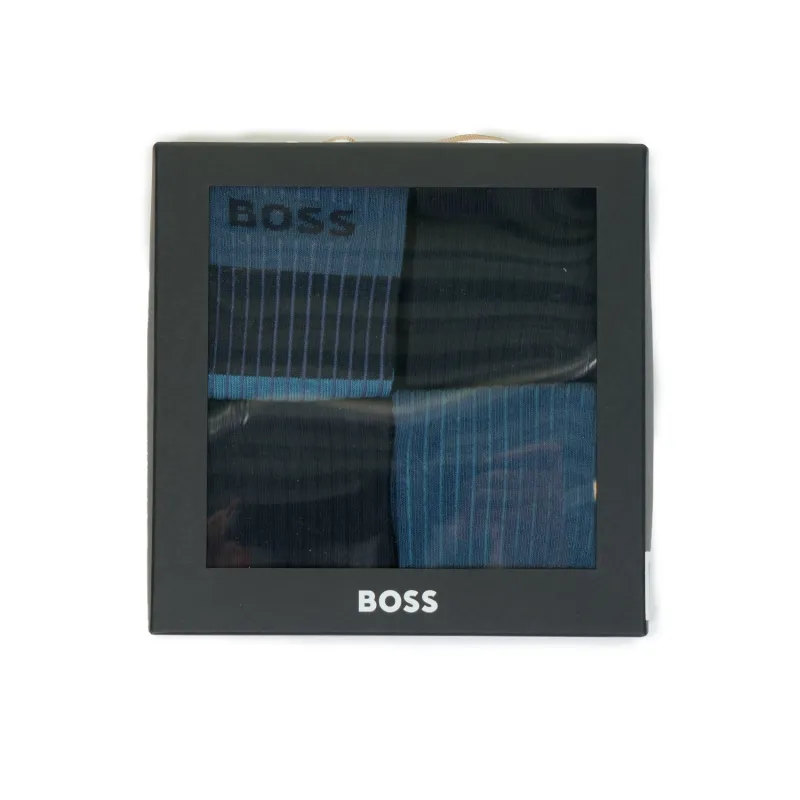 4 Pack Socks Rib Giftset Dark Blue sold by RAGAZZI