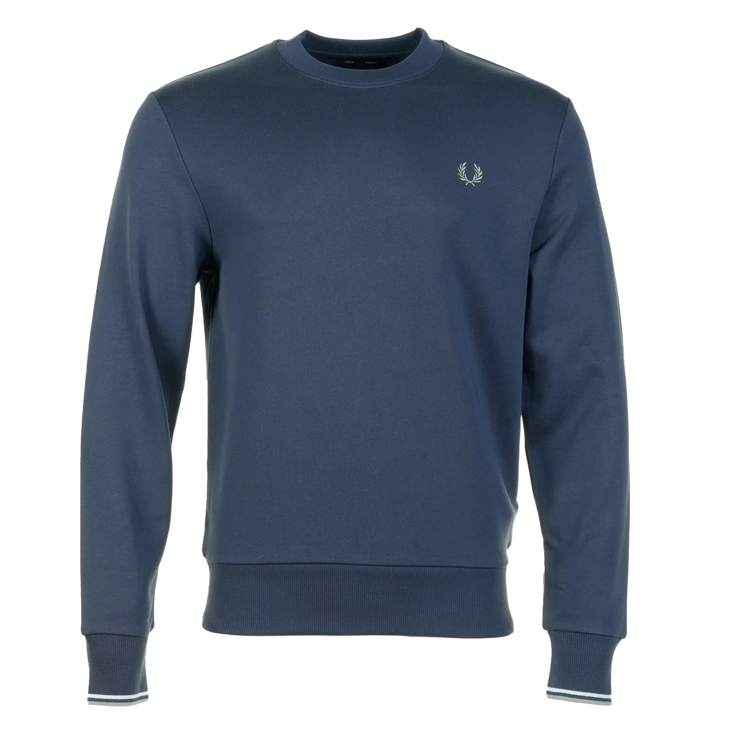 Crew Neck Sweatshirt Dark Airforce / Light Ice / Bayleaf sold by RAGAZZI