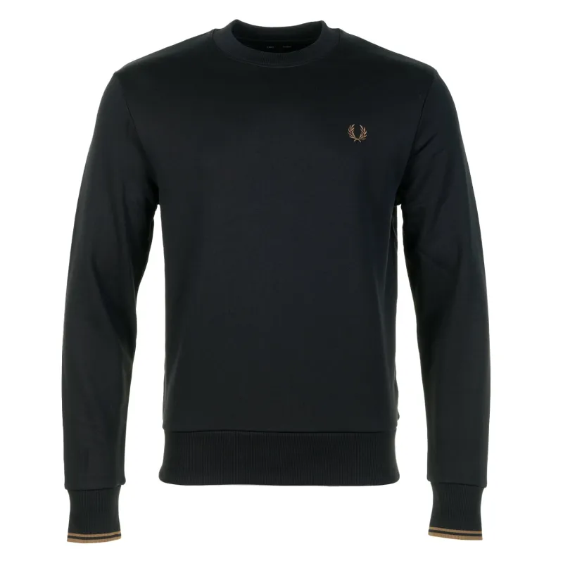 Crew Neck Sweatshirt Black / Shaded Stone sold by RAGAZZI