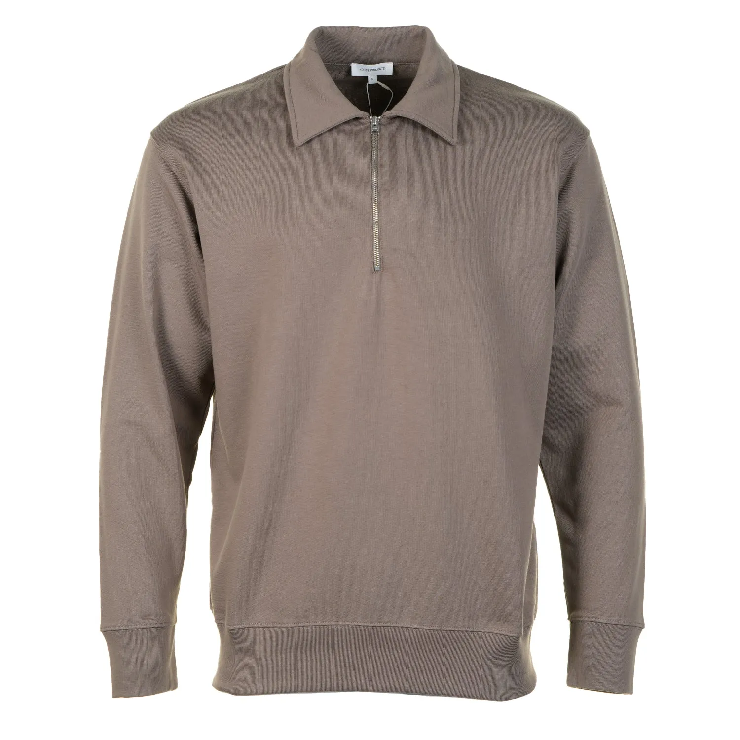 Norse Standard Half Zip Sweatshirt Walnut sold by RAGAZZI