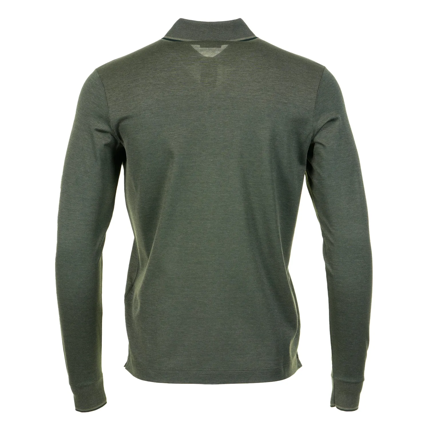 Long Sleeve Tipped Polo Shirt Green sold by RAGAZZI product image thumbnail 2