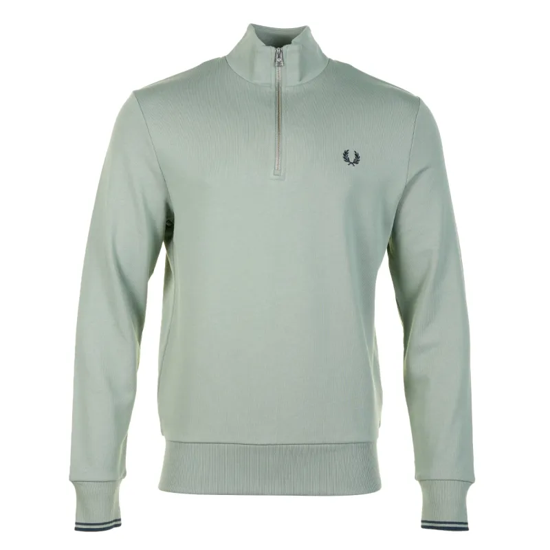 Half Zip Sweatshirt Bayleaf Dark Airforce sold by RAGAZZI