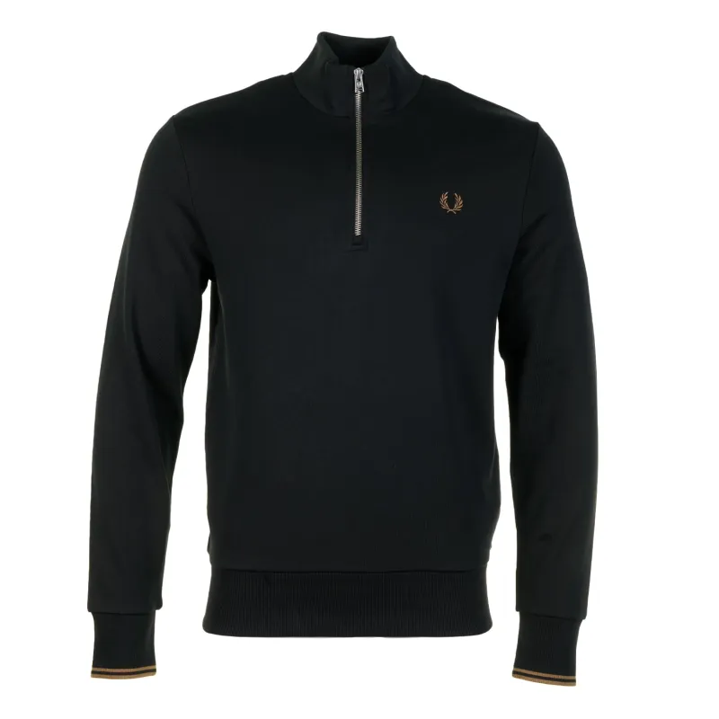 Half Zip Sweatshirt Black Shaded Stone sold by RAGAZZI