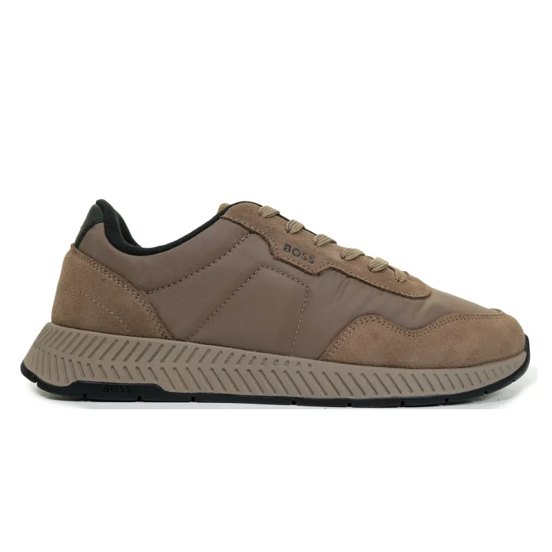 Titanium Runn Trainer Dark Beige made by RAGAZZI