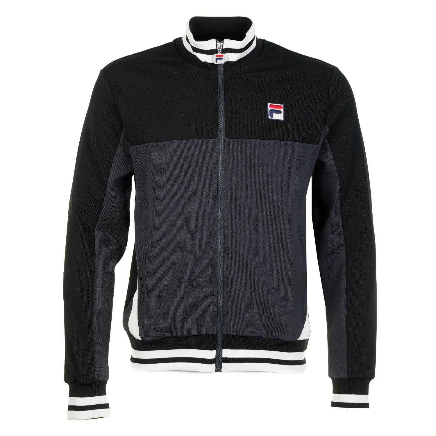Tiebreaker Track Top Black Charcoal Gardenia sold by RAGAZZI