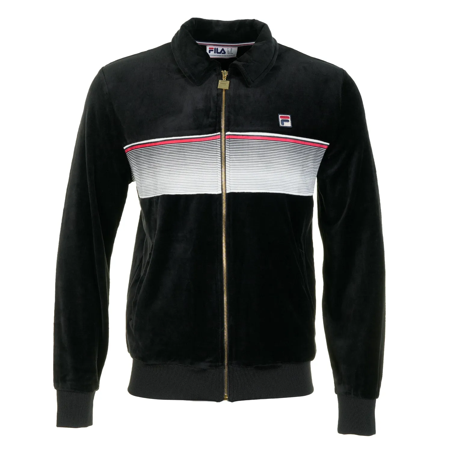 Malaki Track Top Black Gardenia Fila Red sold by RAGAZZI