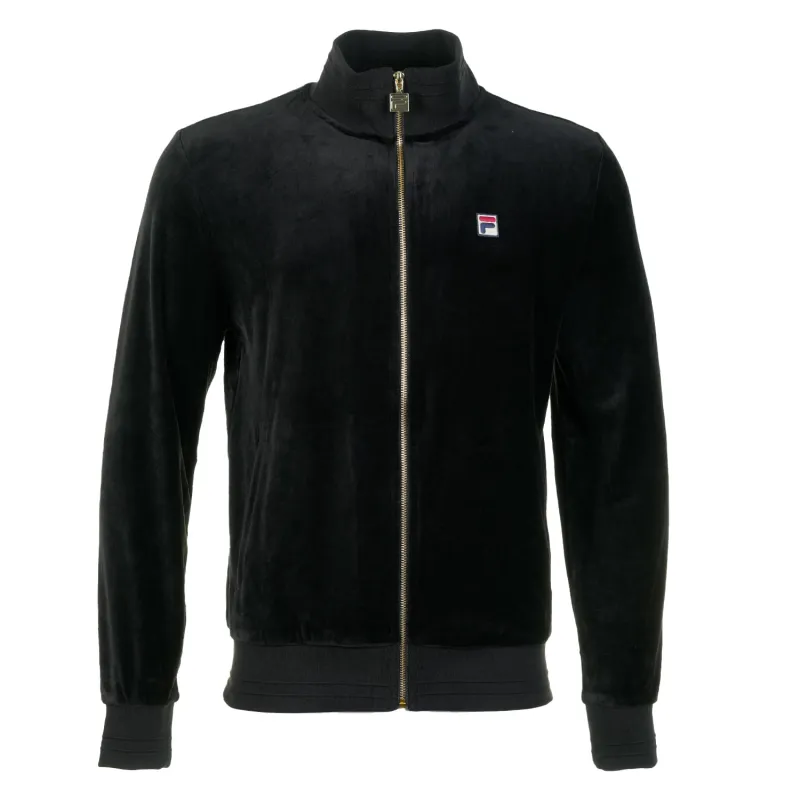 Nero Velour Track Top Black sold by RAGAZZI