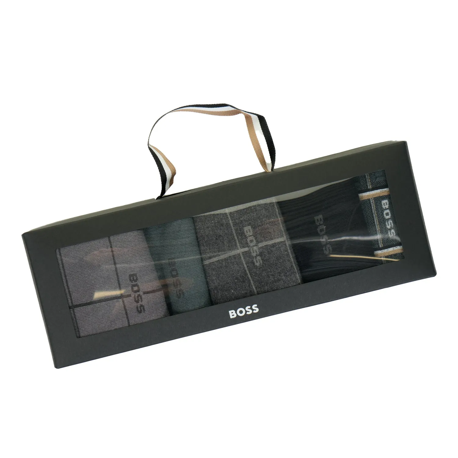 5 Pack Sock Giftset Logo Check Grey sold by RAGAZZI product image thumbnail 2