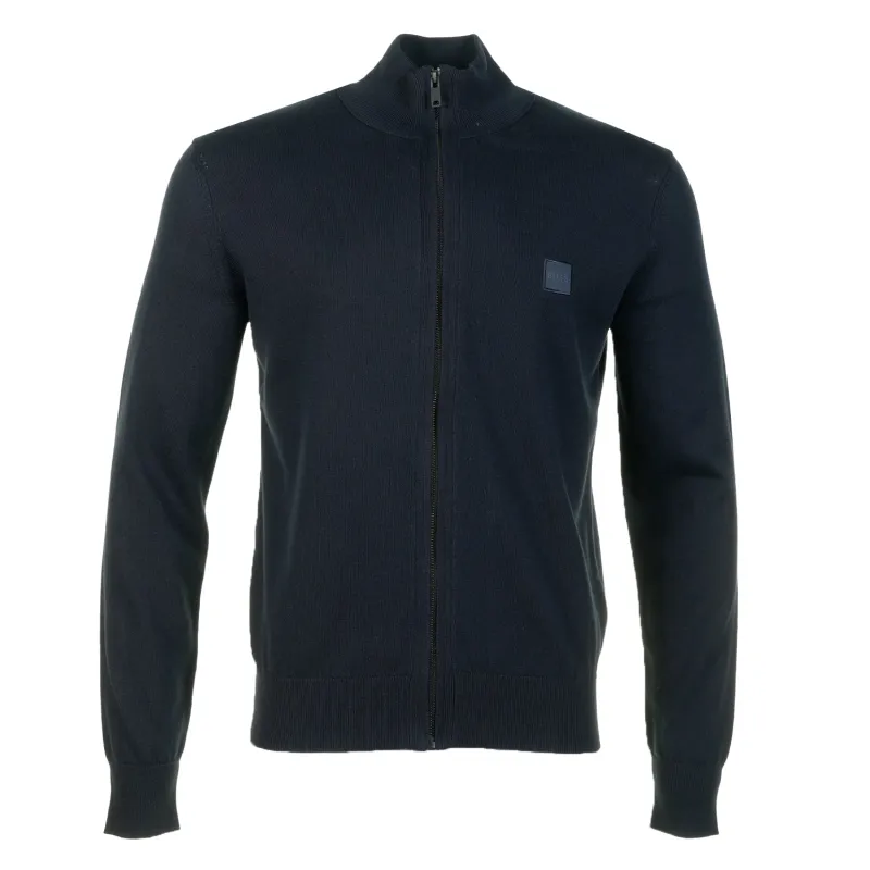 Kanozip Knitted Cardigan Jacket Navy sold by RAGAZZI