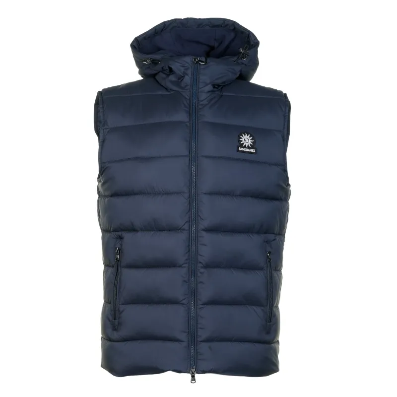 Frontier Hooded Puffer Gilet Navy sold by RAGAZZI